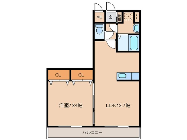 祗園３丁目 徒歩3分 2階の物件間取画像